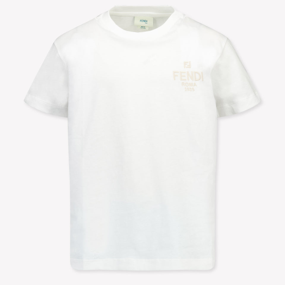 Fendi Kids Unisex T-Shirt  White