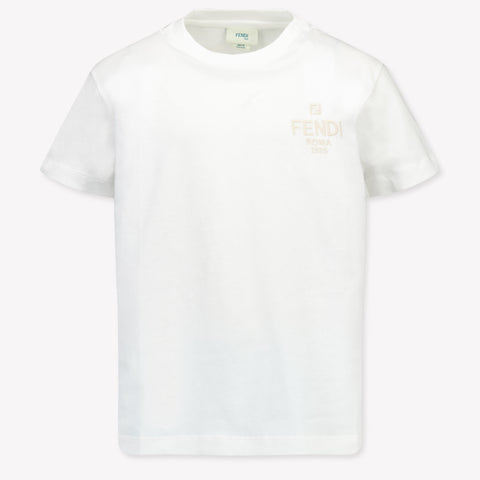 Fendi Kids Unisex T-Shirt  White