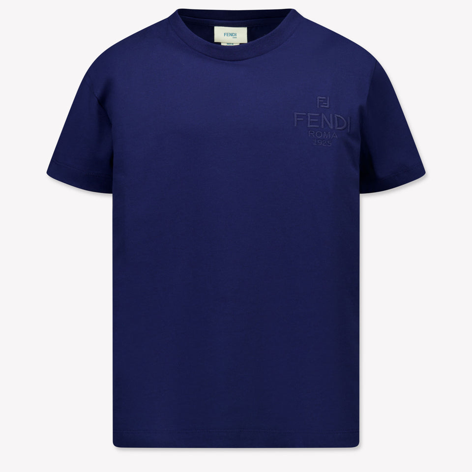 Fendi Kinder Unisex T-Shirt In Navy