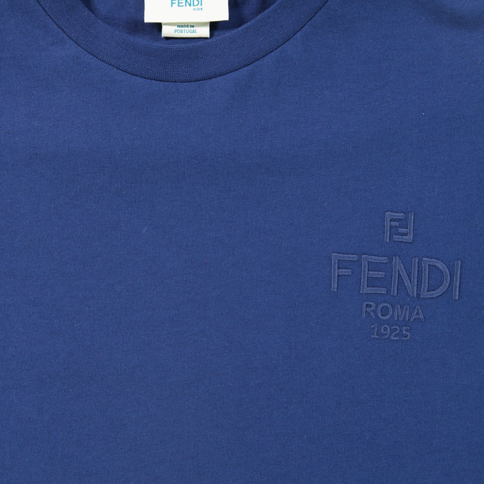 Fendi Kinder Unisex T-Shirt In Navy