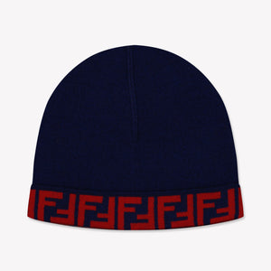 Fendi Kids Unisex Hat  Navy