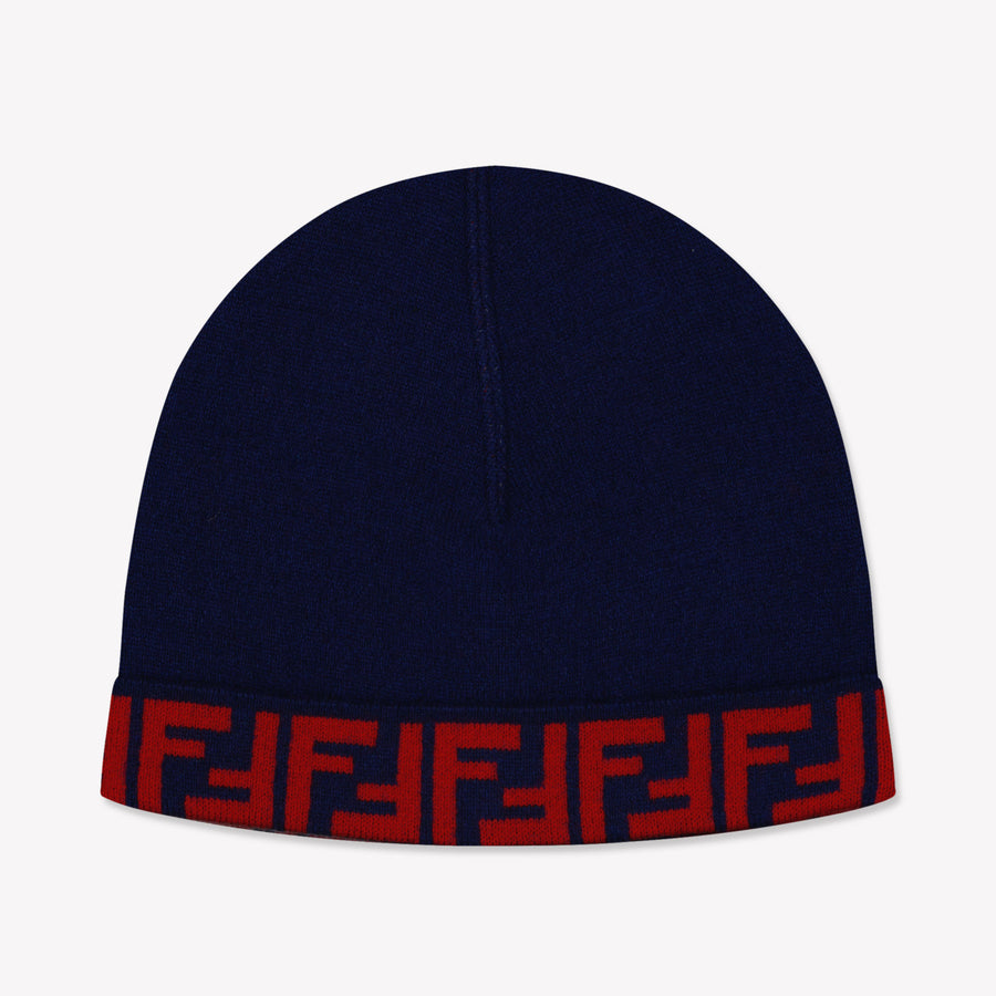 Fendi Kids Unisex Hat  Navy