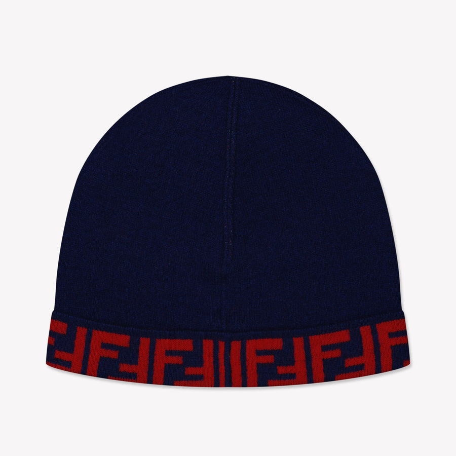 Fendi Kids Unisex Hat  Navy