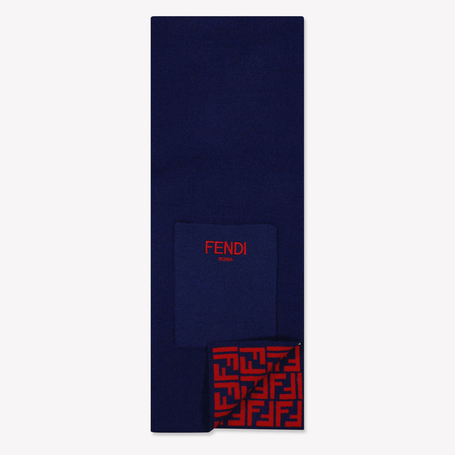 Fendi Kinder Unisex Sjaal In Navy