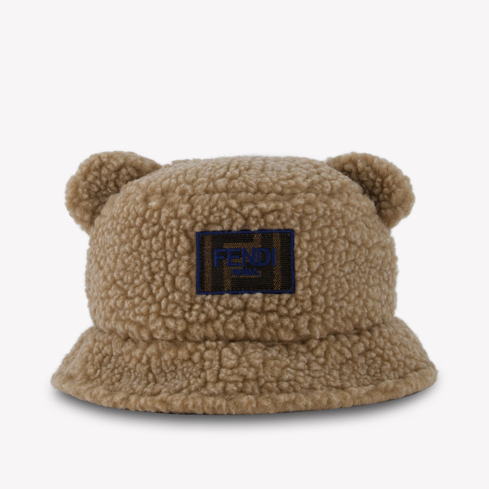 Fendi Kinder Unisex Hoed In Beige