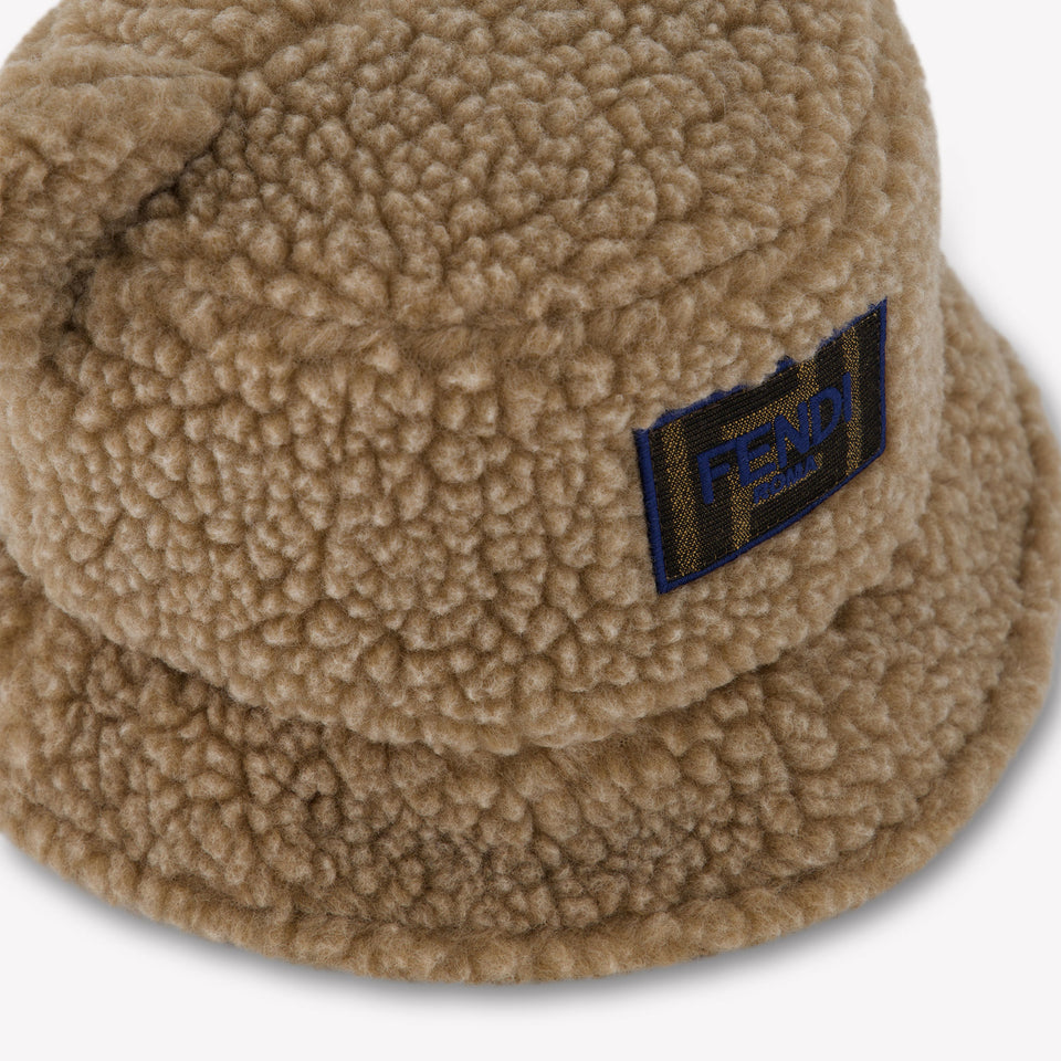 Fendi Kinder Unisex Hoed In Beige