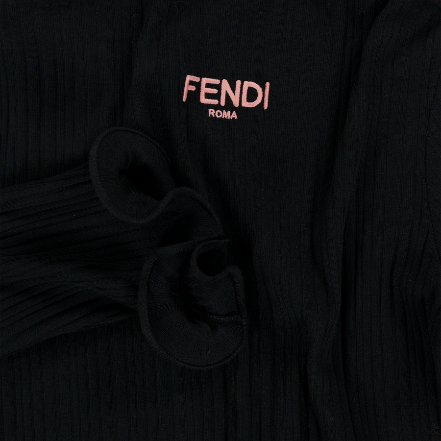 Fendi Kinder Meisjes Jurk In Zwart