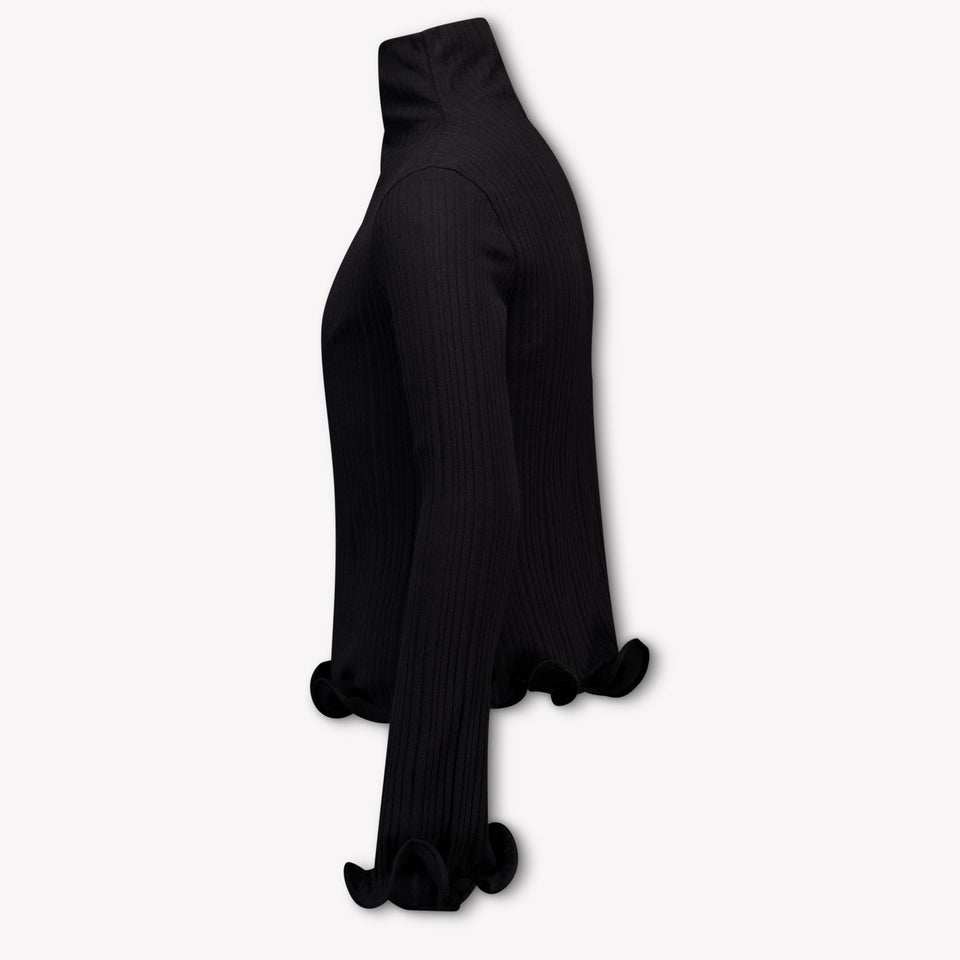 Fendi Kids Girls  T-Shirt Black