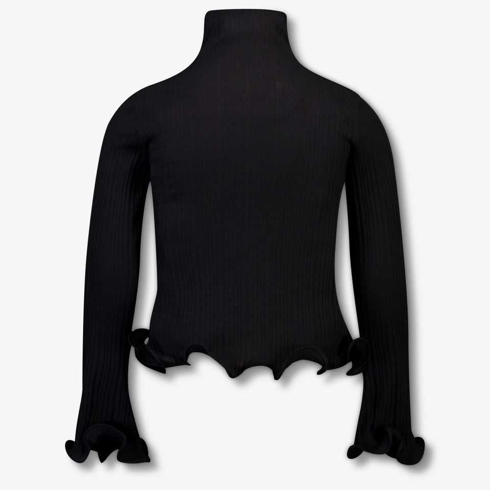 Fendi Kids Girls  T-Shirt Black