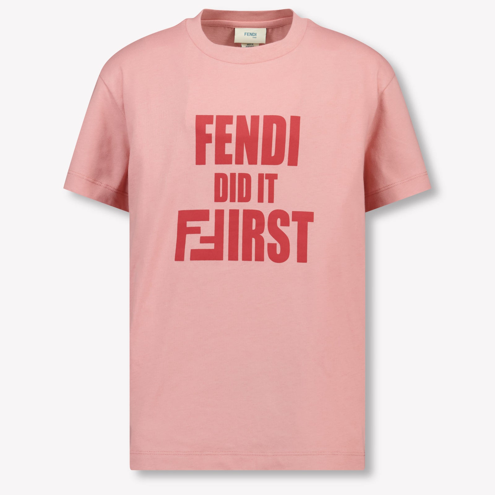 Fendi Kids Girls  T-Shirt Pink