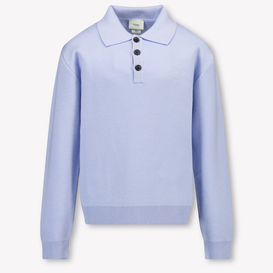 Fendi Kids Boys Sweater  Light Blue