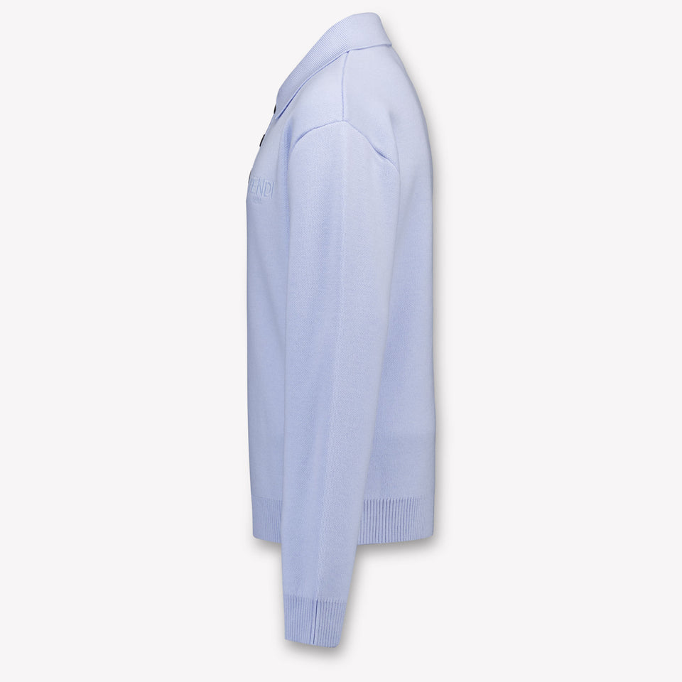 Fendi Kids Boys Sweater  Light Blue