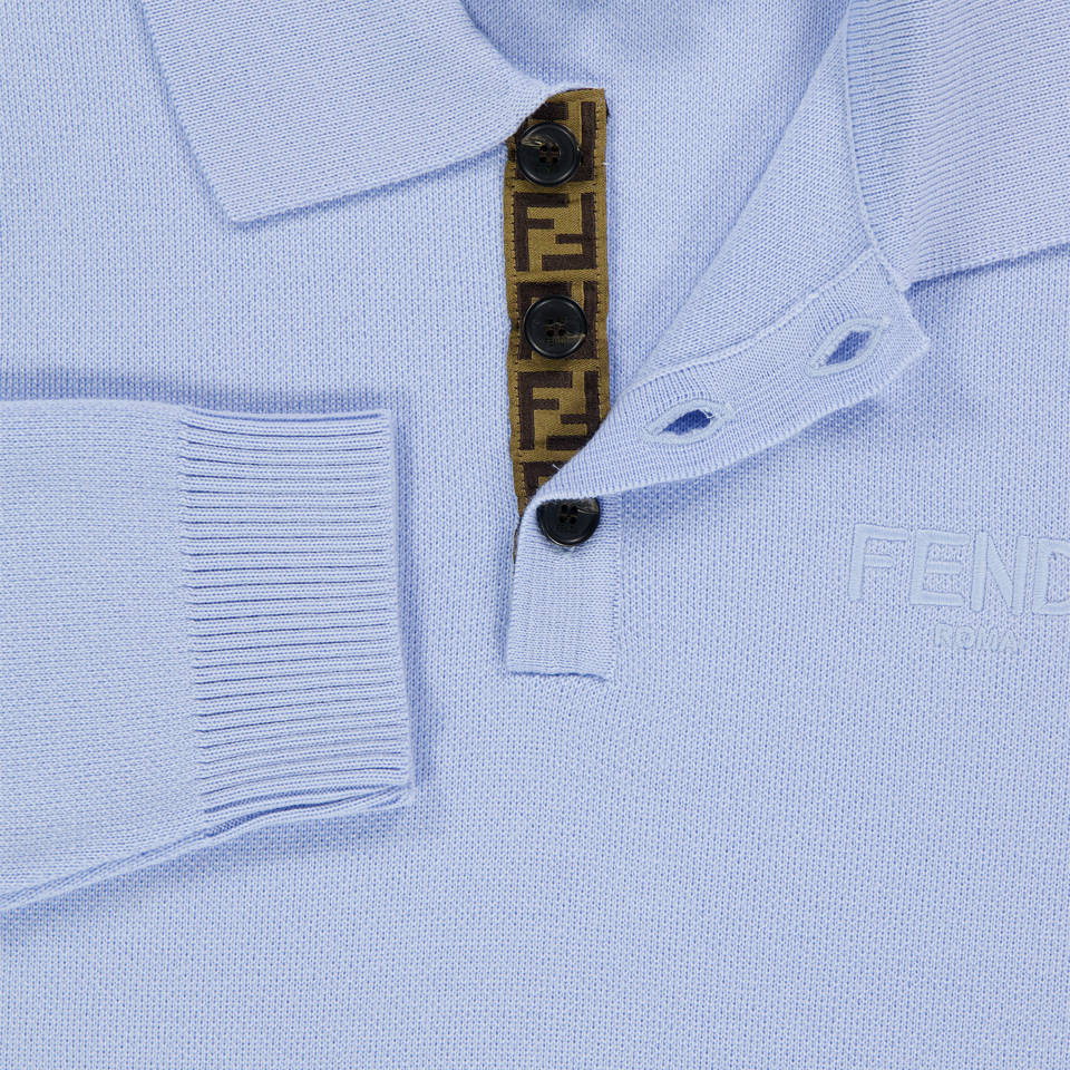 Fendi Kids Boys Sweater  Light Blue