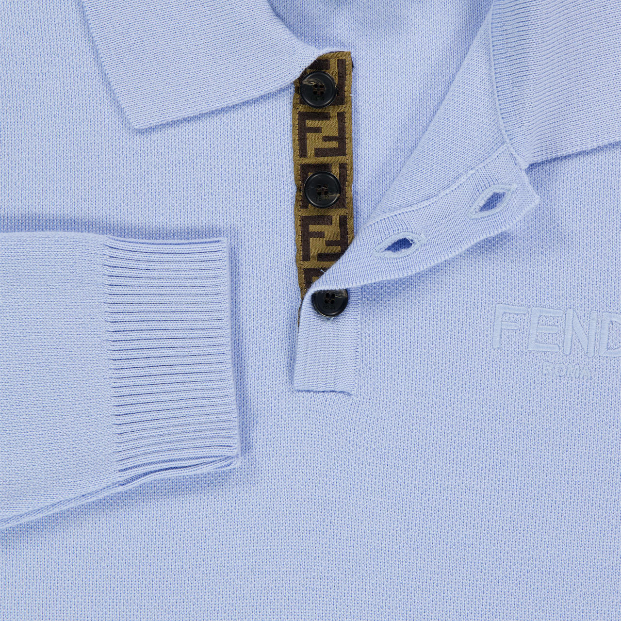 Fendi Kids Boys Sweater  Light Blue