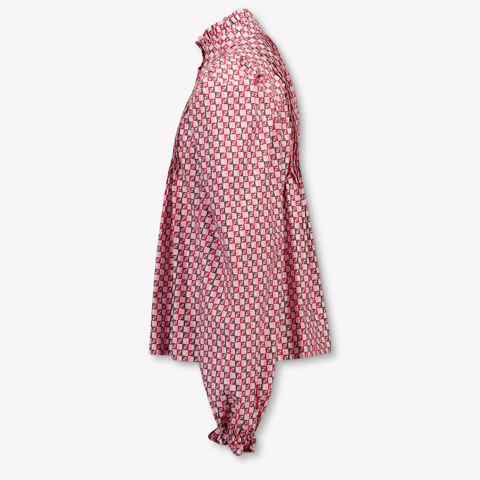 Fendi Kinder Meisjes Blouse In Roze