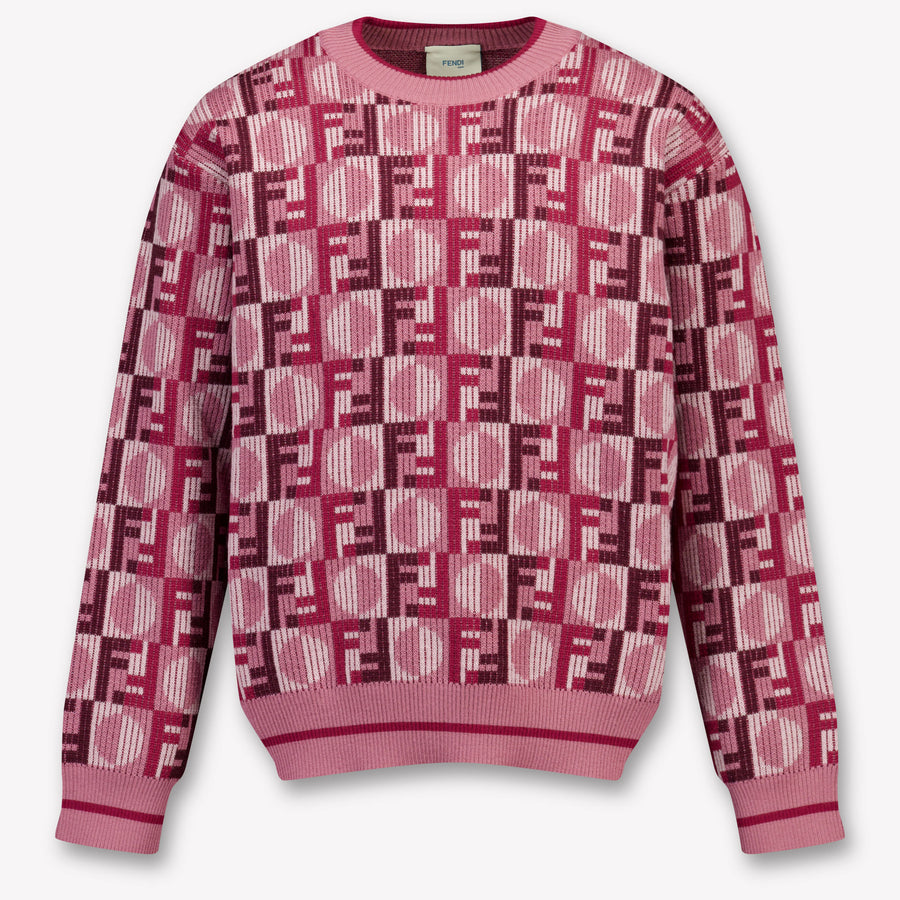Fendi Girls Sweater in Pink