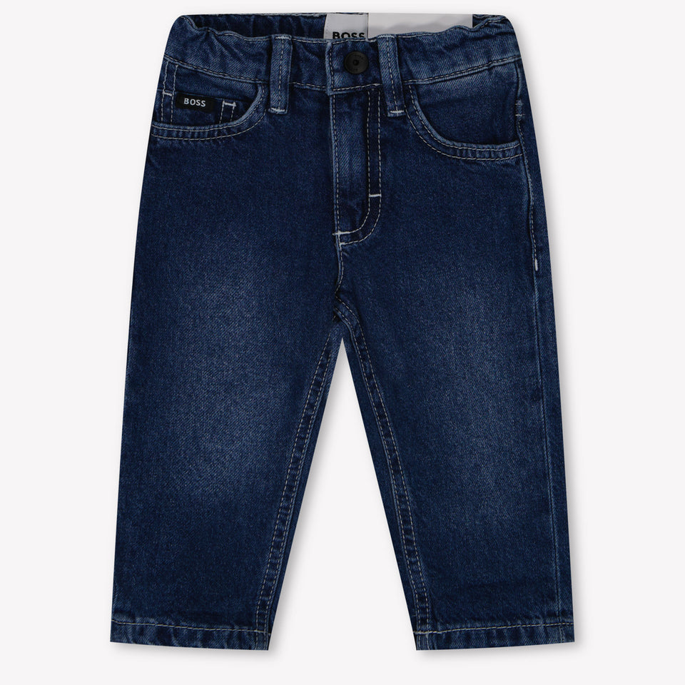 Boss Baby Jongens Jeans In Donker Blauw