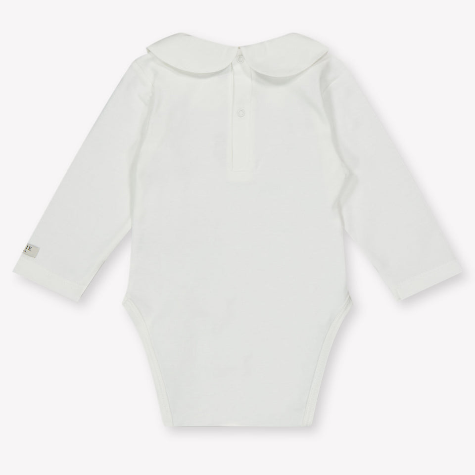 Donsje Amsterdam Bear Baby Unisex Romper  Offwhite