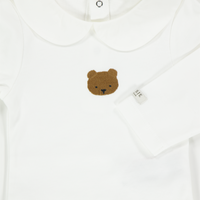 Donsje Amsterdam Bear Baby Unisex Rompertje In Off White