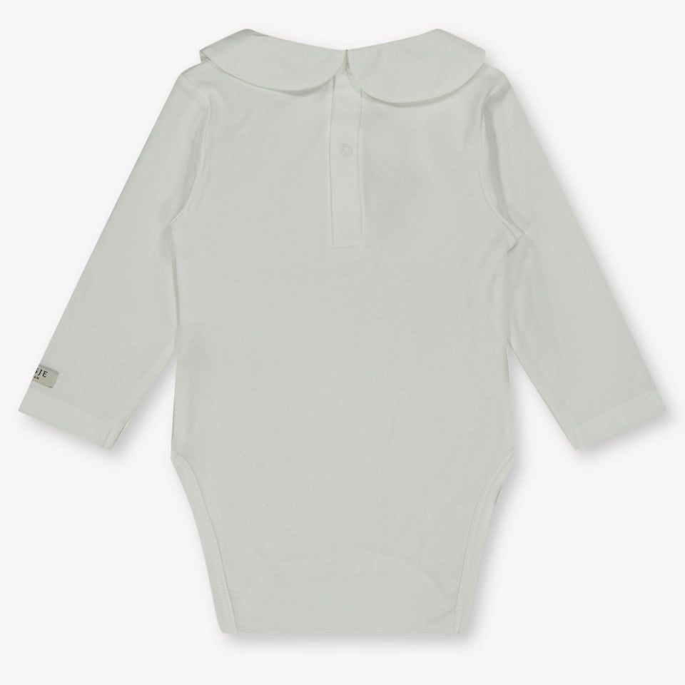 Donsje Amsterdam Unicorn Baby Girls Romper  Offwhite