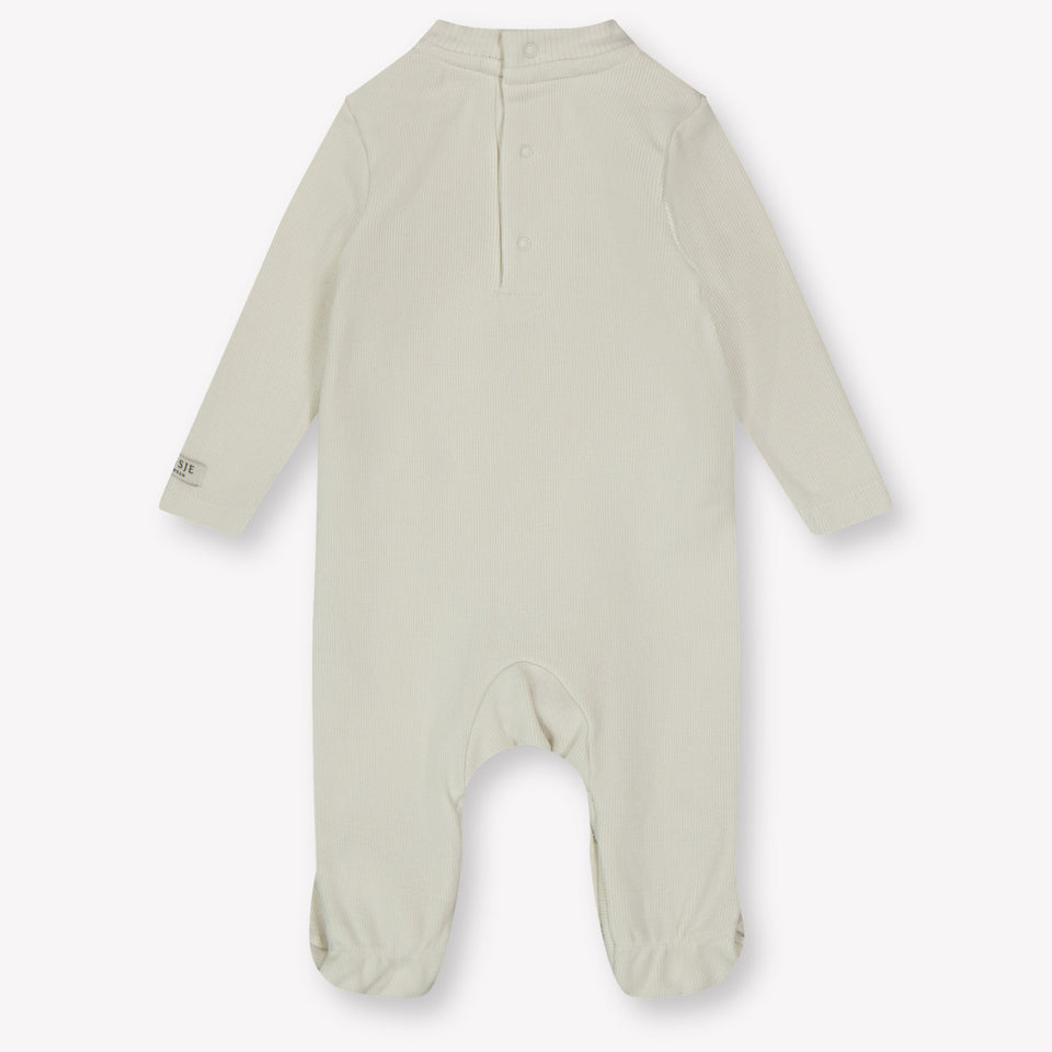 Donsje Amsterdam Baby Unisex Playsuit  Offwhite