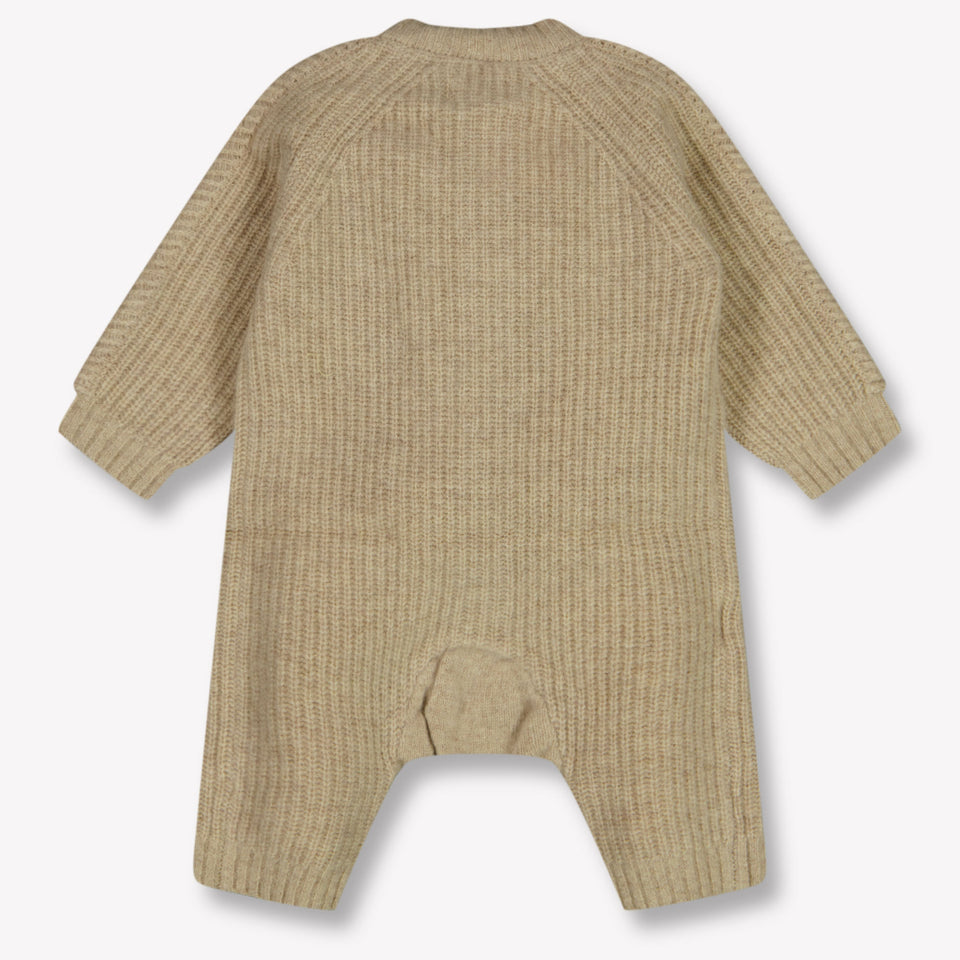 Donsje Amsterdam Baby Unisex Playsuit  Beige