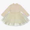 Donsje Amsterdam Lotus Baby Meisjes Jurk In Licht Roze