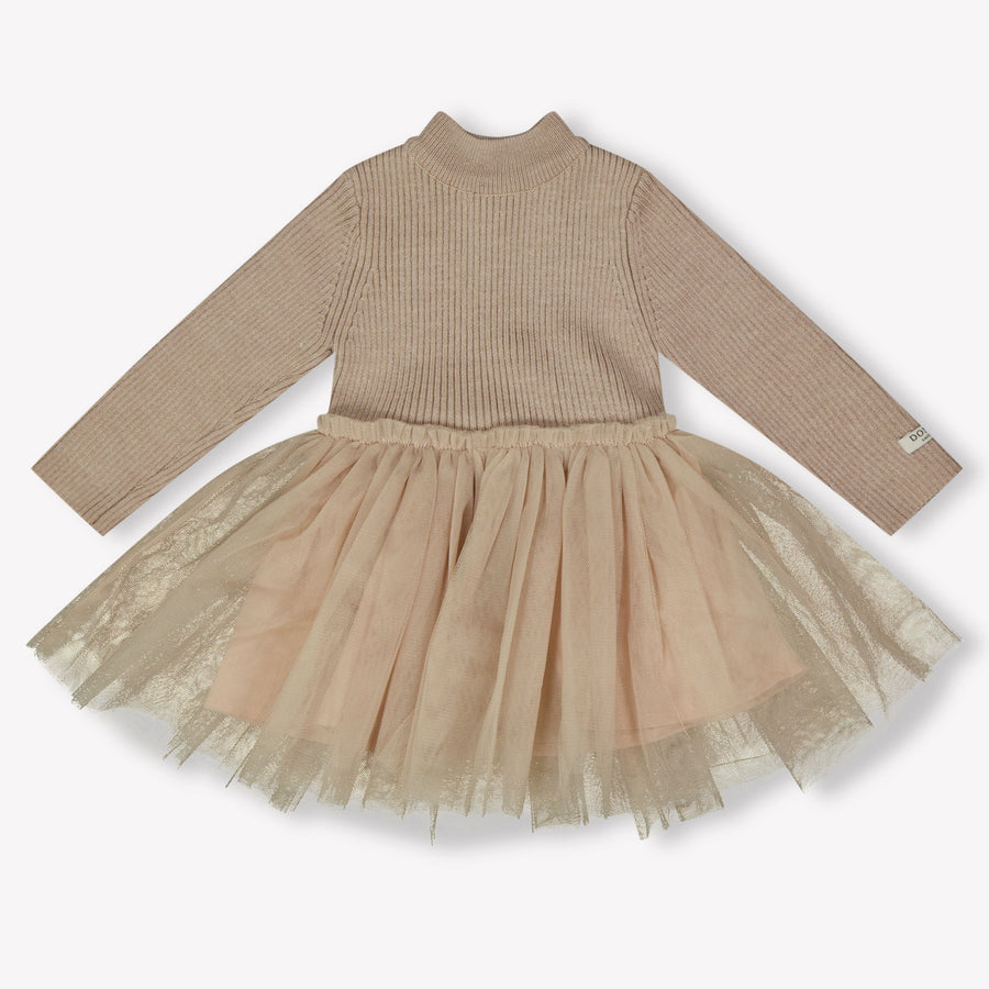 Donsje Amsterdam Lotus Baby Girls Dress in Light Pink