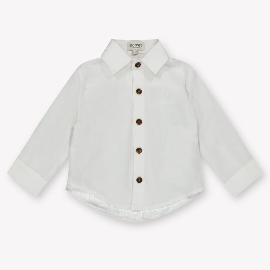 Donsje Amsterdam Chee Baby Meisjes Blouse In Wit