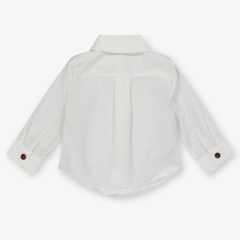 Donsje Amsterdam Chee Baby Meisjes Blouse In Wit