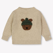 Donsje Amsterdam Bear Baby Jongens Trui In Licht Beige