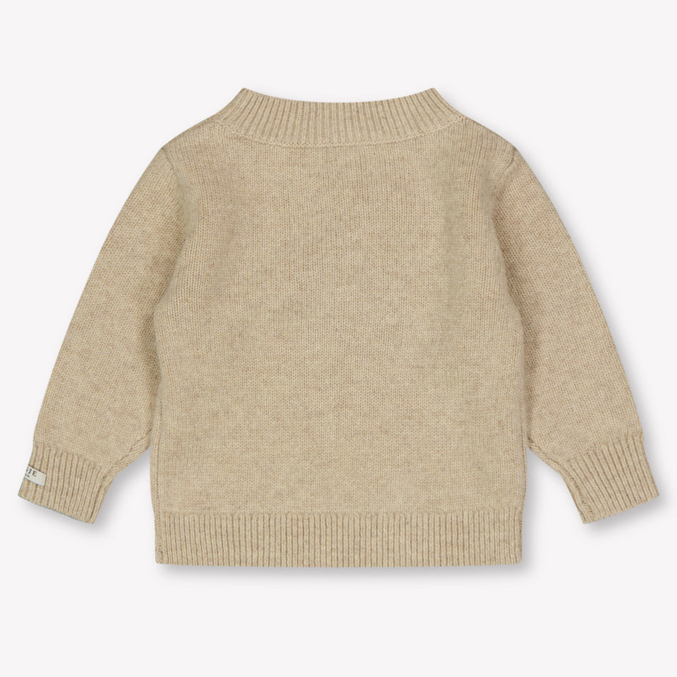 Donsje Amsterdam Bear Baby Jongens Trui In Licht Beige