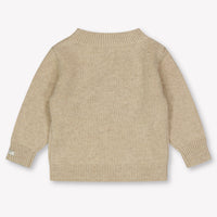 Donsje Amsterdam Bear Baby Boys Sweater  Light Beige