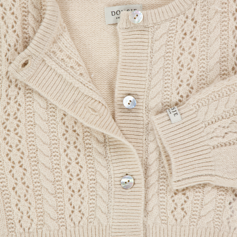 Donsje Amsterdam Danik Baby Meisjes Vest In Zand