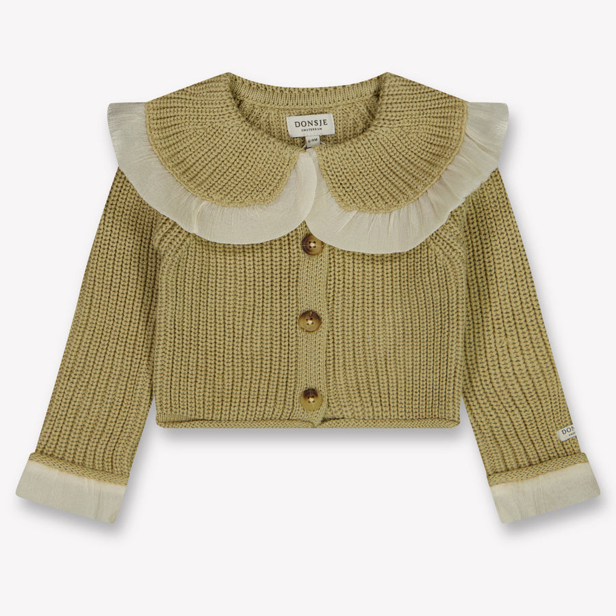 Donsje Amsterdam Zaila Baby Girls Vest  Light Beige