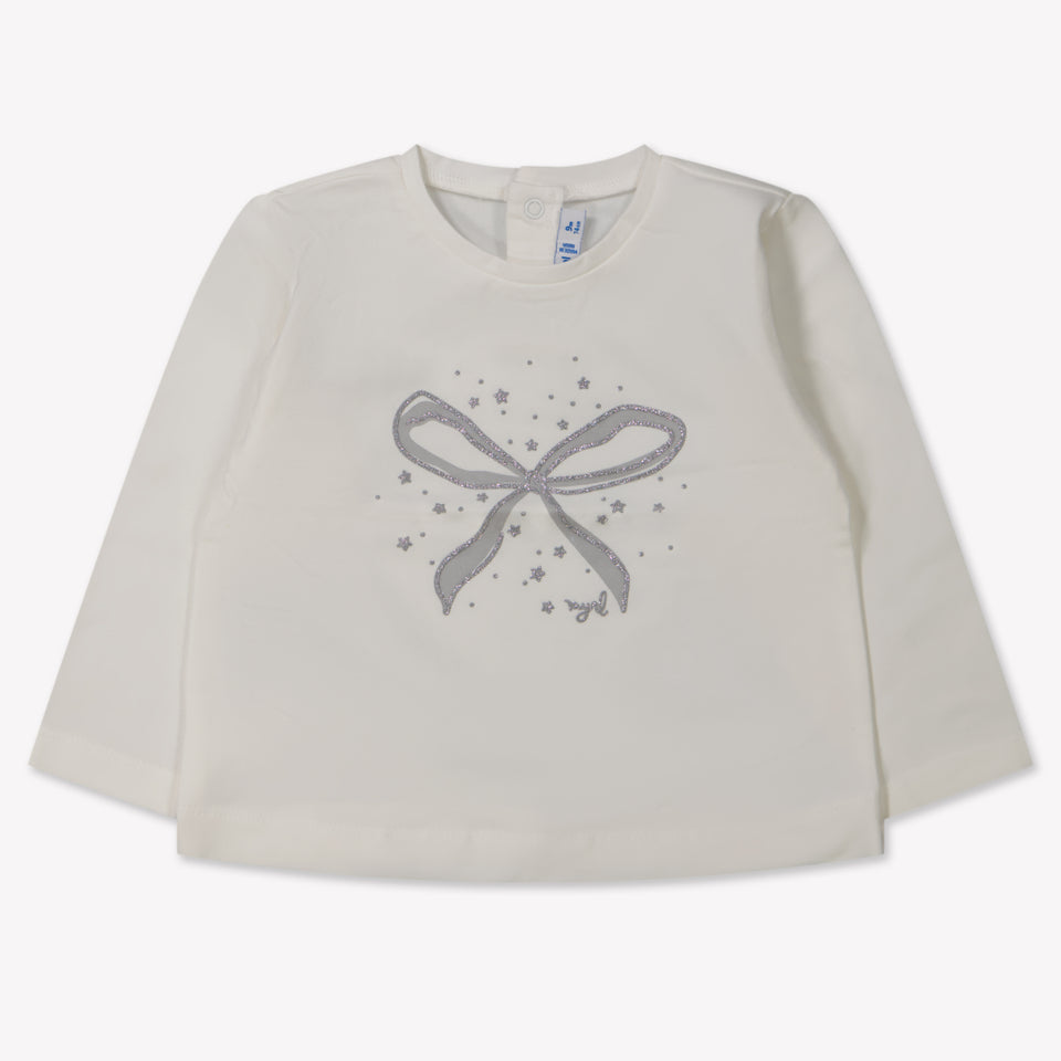 Mayoral Baby Meisjes T-Shirt in Creme