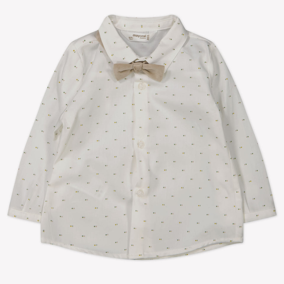 Mayoral Baby Jongens T-Shirt In Off White