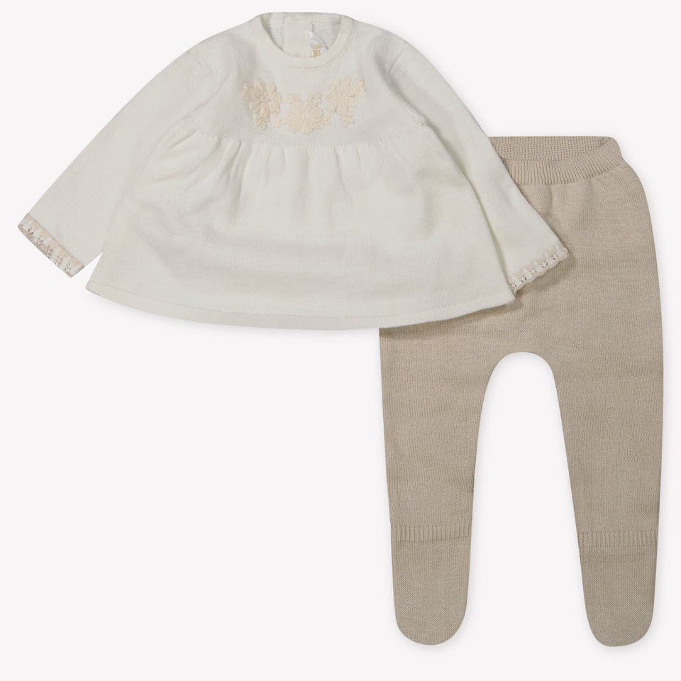 Mayoral Baby Girls Playsuit  Light Beige