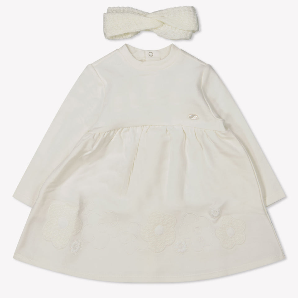 Mayoral Baby Meisjes Jurk In Off White