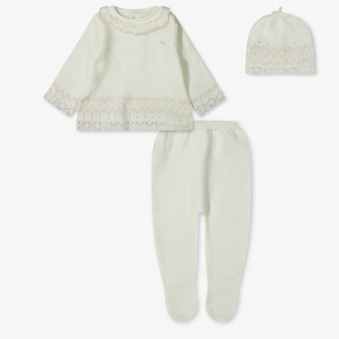 Mayoral Baby Girls Playsuit  Offwhite