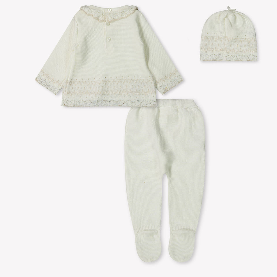 Mayoral Baby Meisjes Boxpakje In Off White