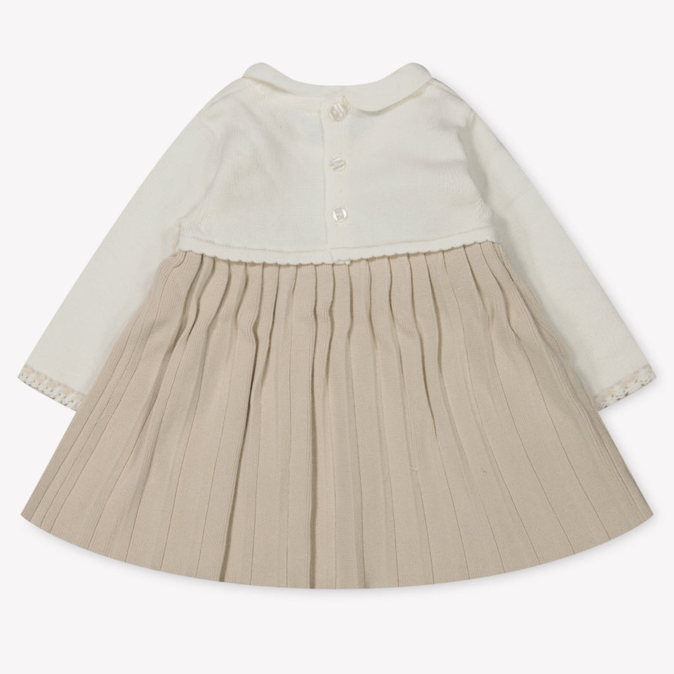 Mayoral Baby Meisjes Jurk In Licht Beige