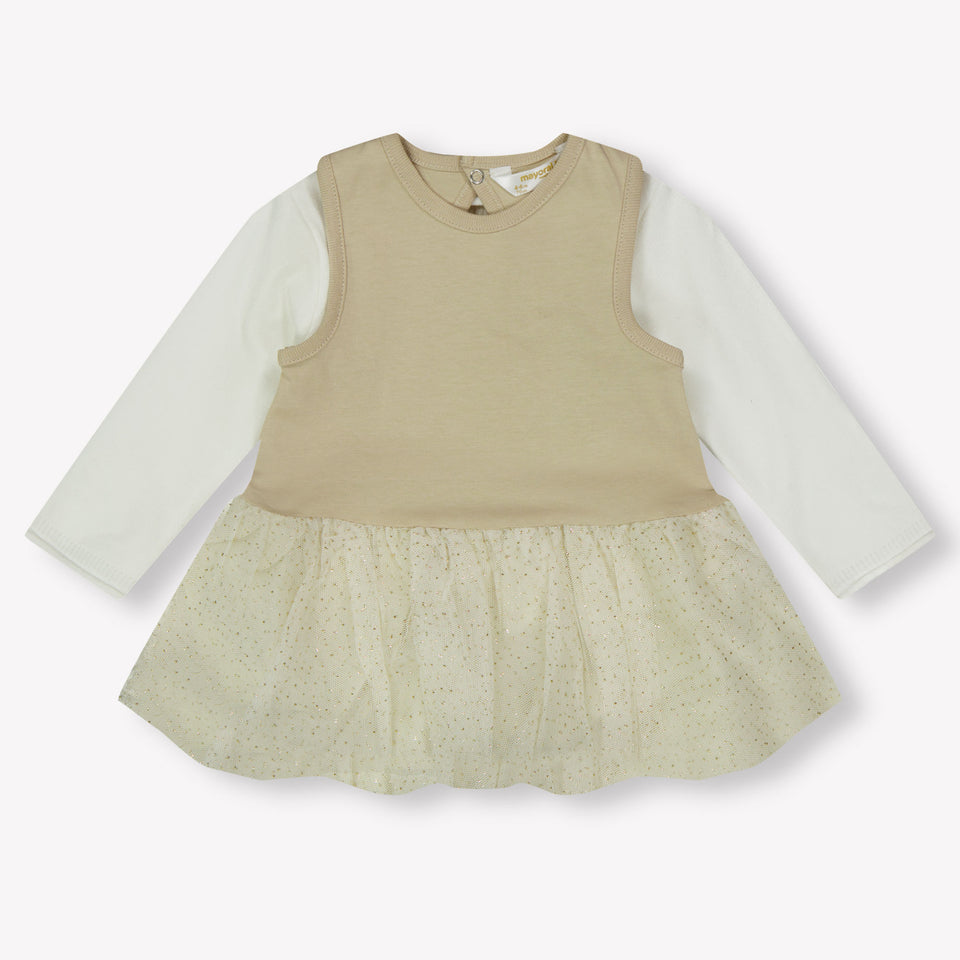 Mayoral Baby Girls Dress  Offwhite