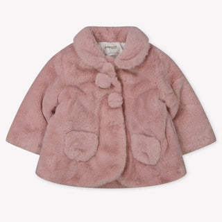 Mayoral Baby Girls Faux fur jacket in Pink