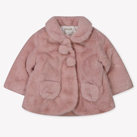 Mayoral Baby Girls Faux fur jacket in Pink