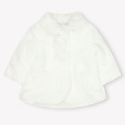 Mayoral Baby Meisjes Faux Fur Jas in Wit