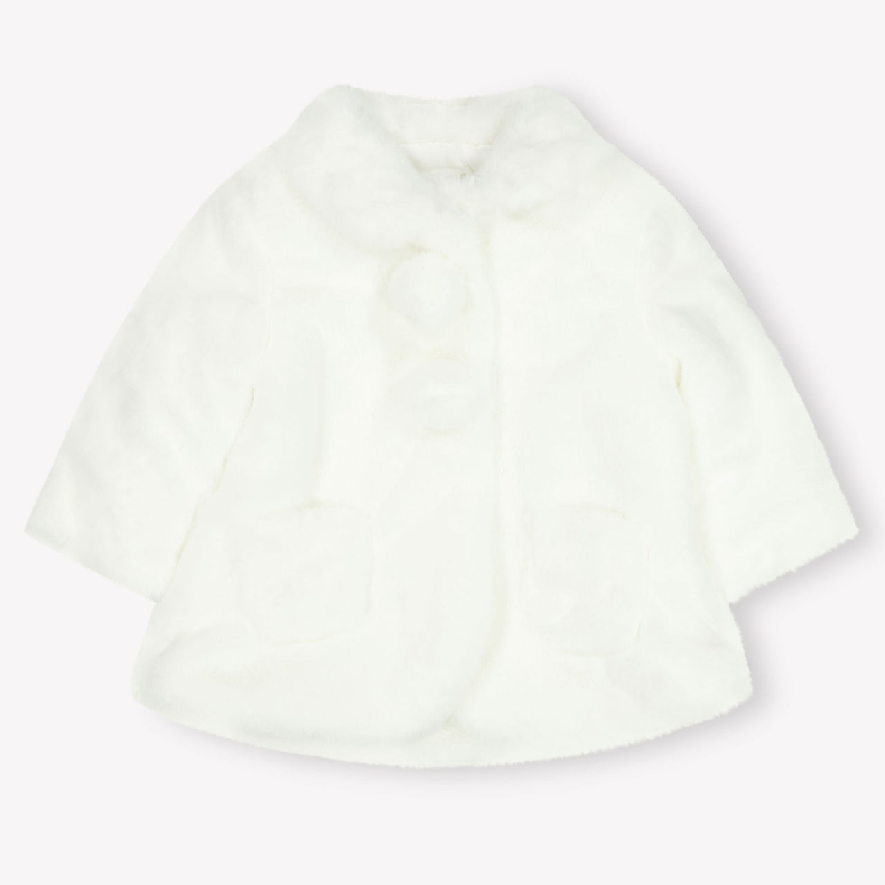 Mayoral Baby Girls Faux fur jacket in White