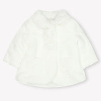 Mayoral Baby Girls Faux fur jacket in White
