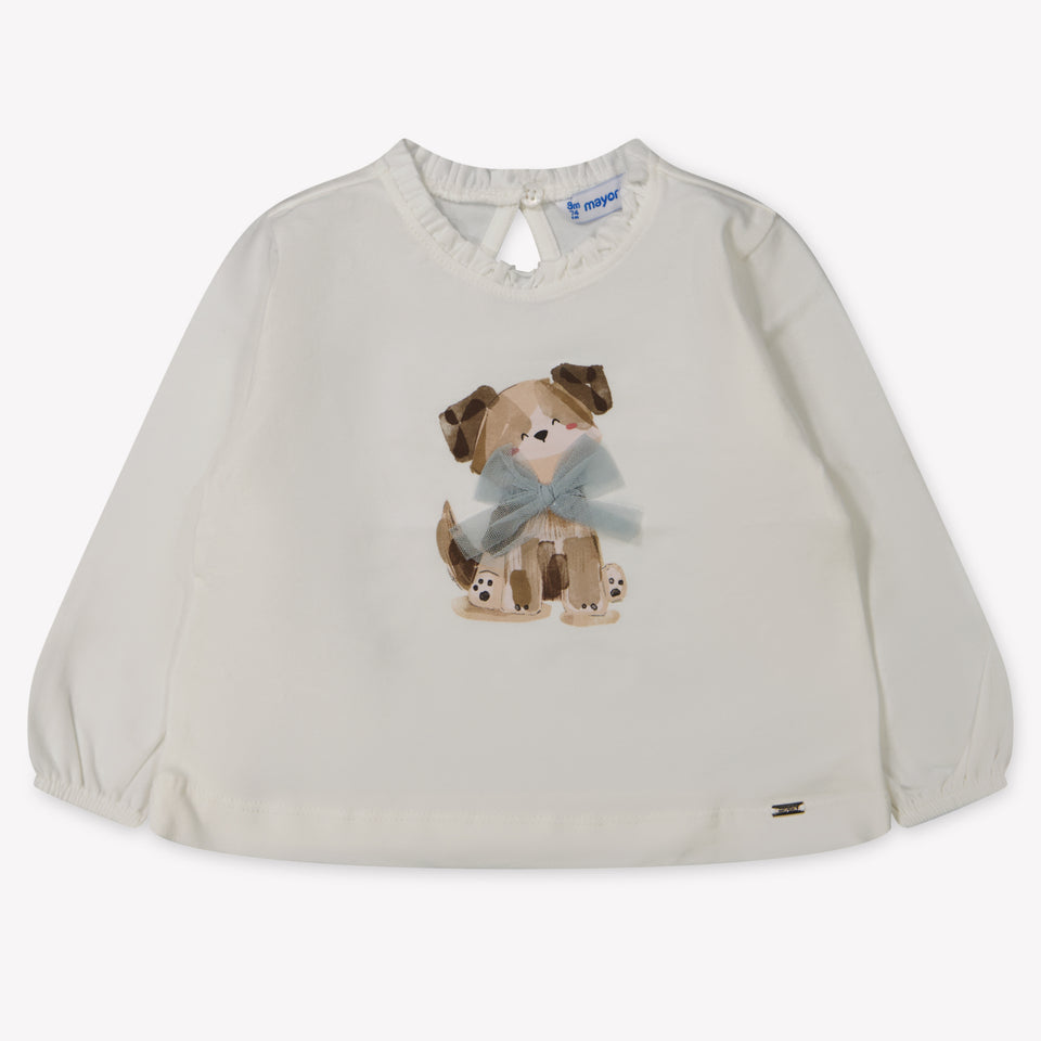 Mayoral Baby Girls T-Shirt  Offwhite