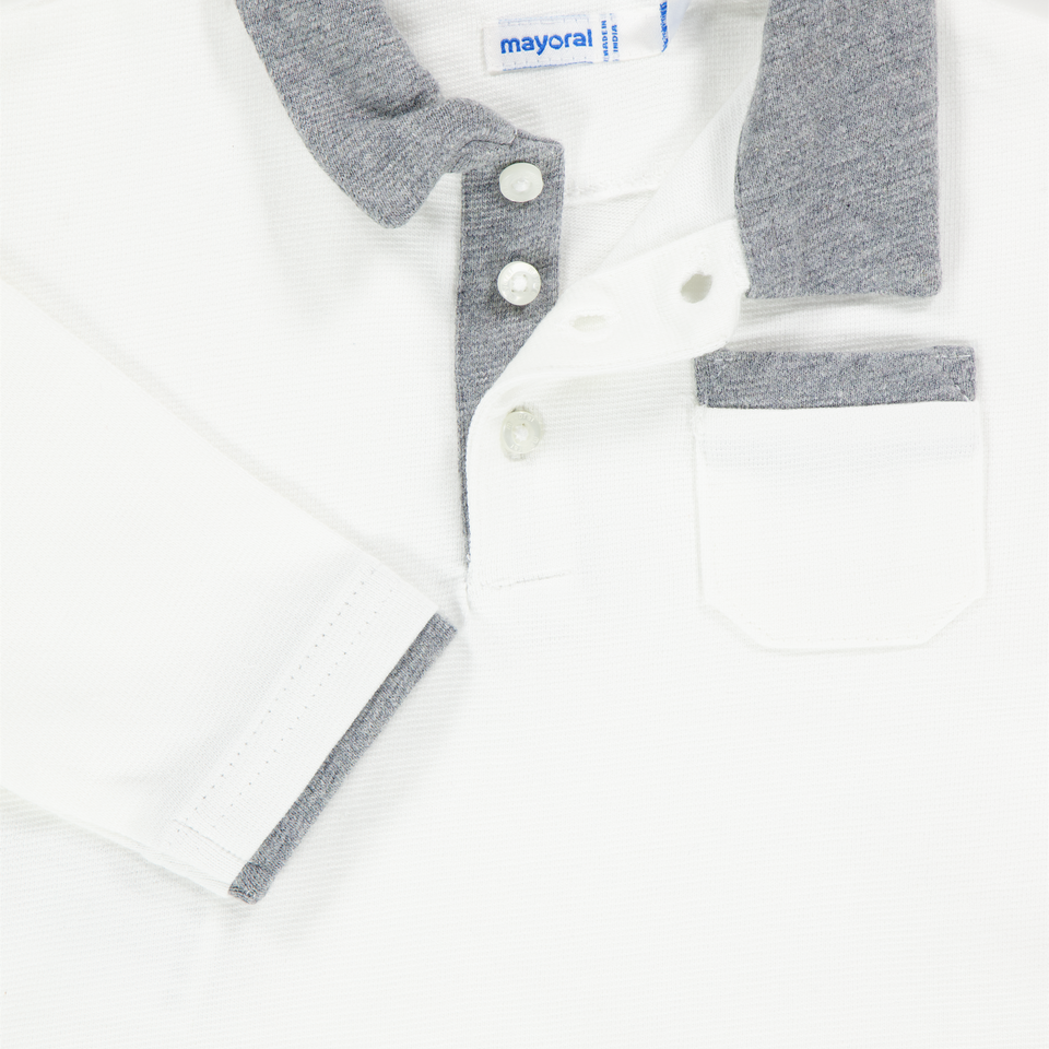 Mayoral Baby Boys Polo  Offwhite